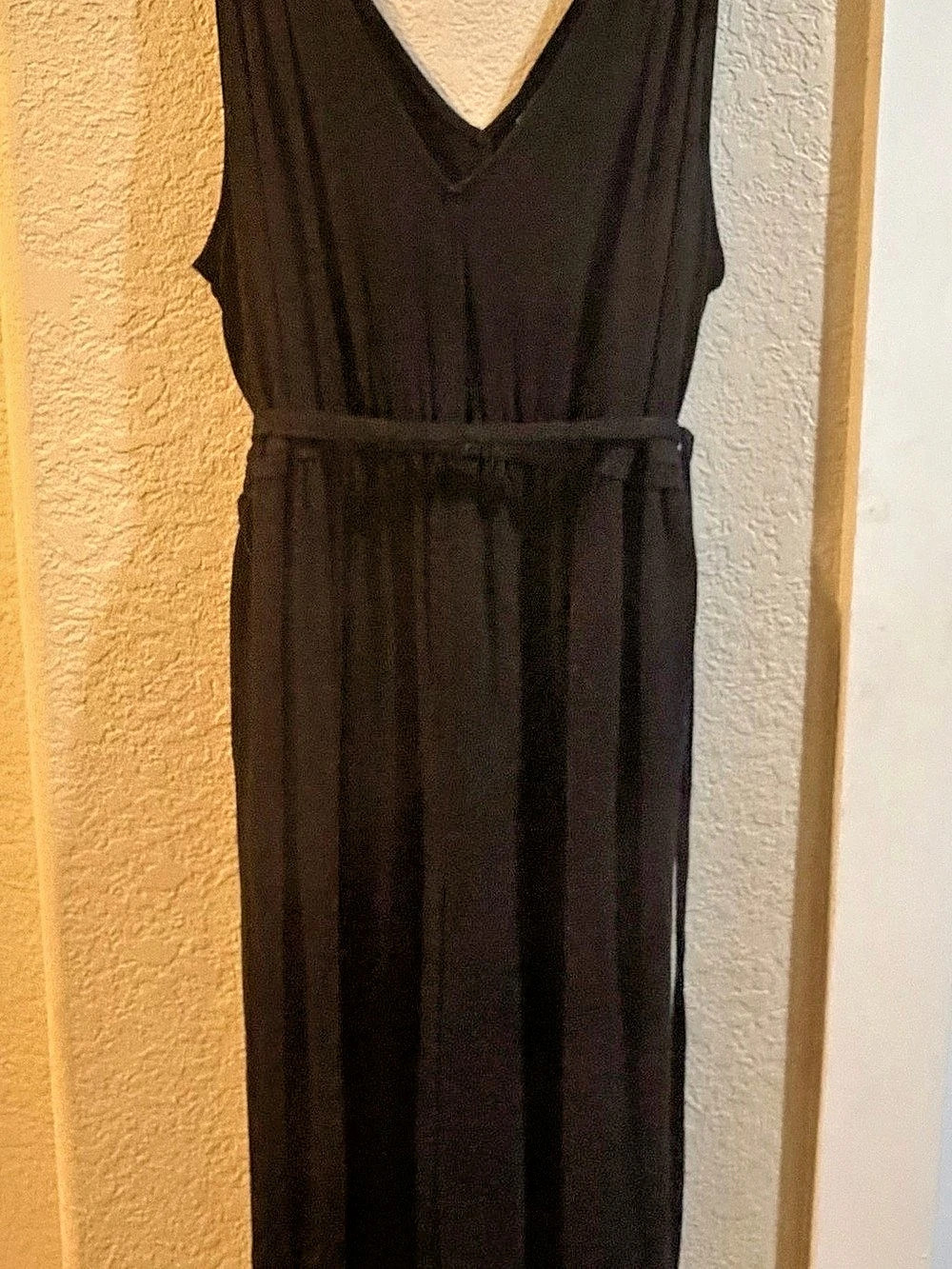 Old Navy Sleeveless Double-Strap Black Jumpsuit XL Petite